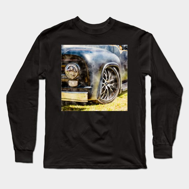 Classic Old Truck Up Close! Long Sleeve T-Shirt by Custom Autos